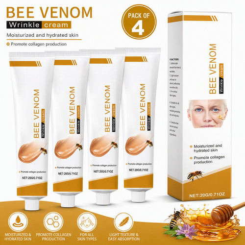 4pcs bee venom - venom, wrinkle
