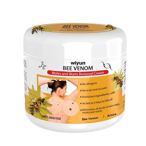 Bee venom skin tag - bee, removal